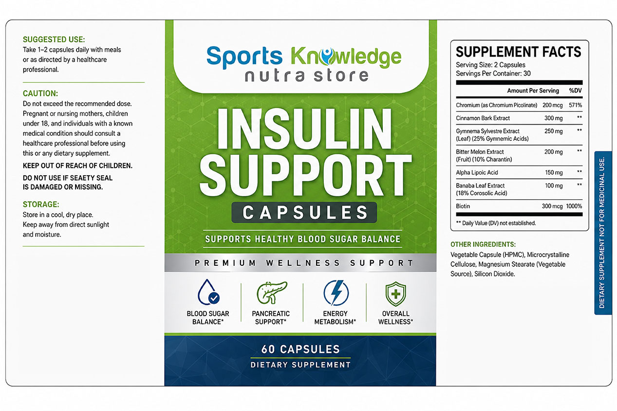 Recovery Liquid supplement label